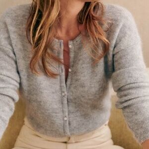 Sezane Gaspard Cardigan Grey